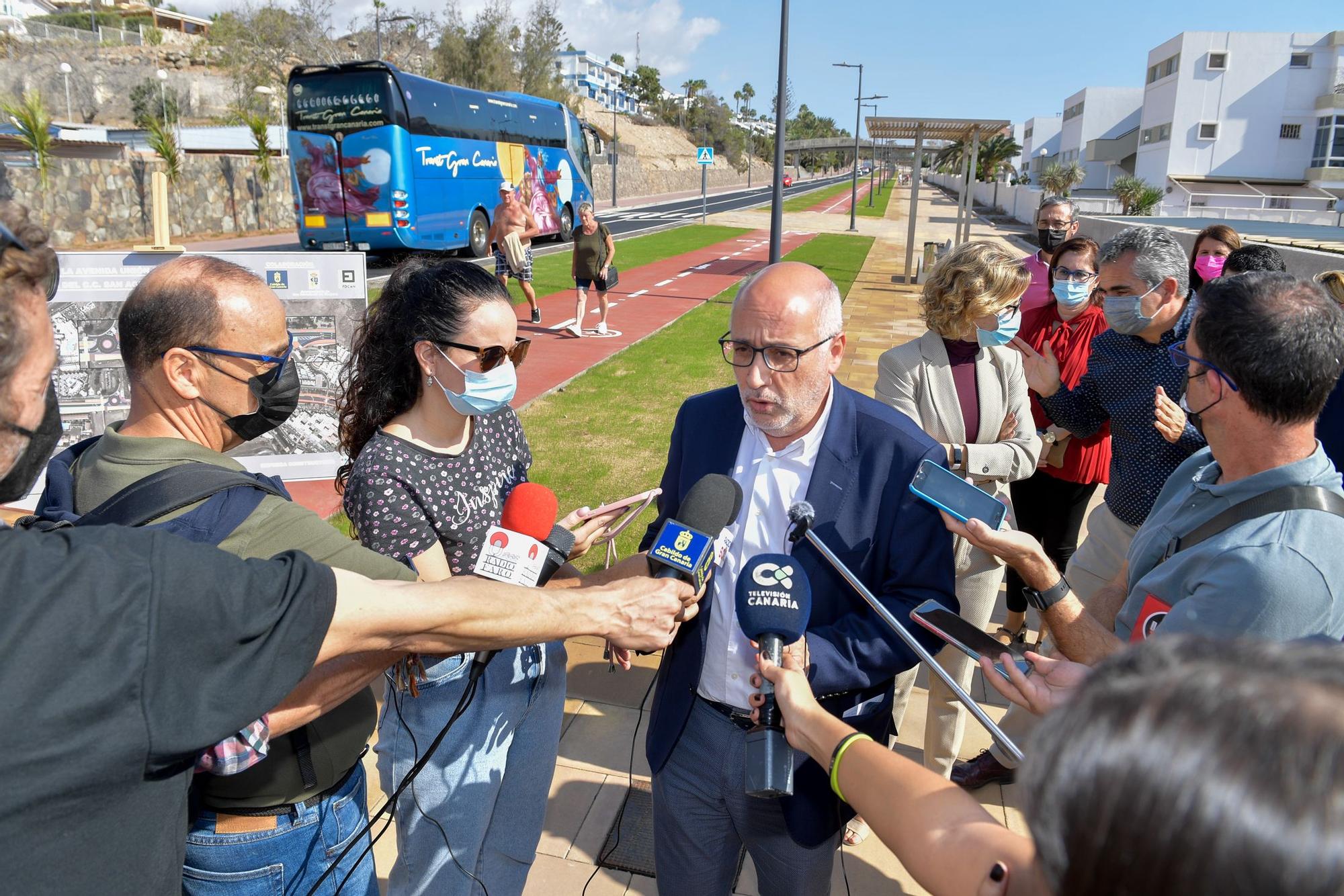 Inauguración de la Avenida de la Unión Europea en San Agustín