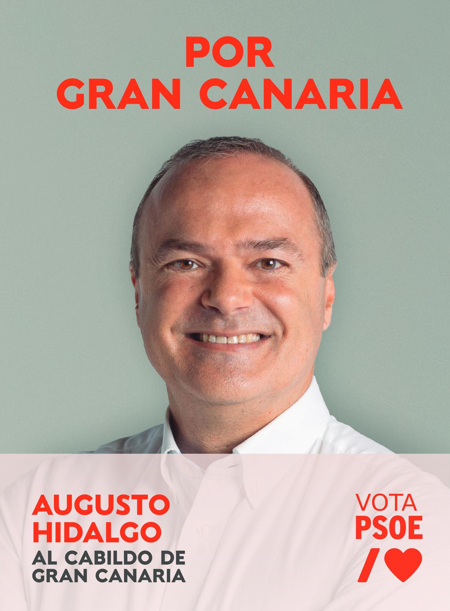 Carteles electorales de los políticos canarios en campaña