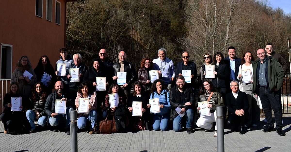 Els agents acreditats han recollit els certificats en un acte celebrat a Guardiola de Berguedà
