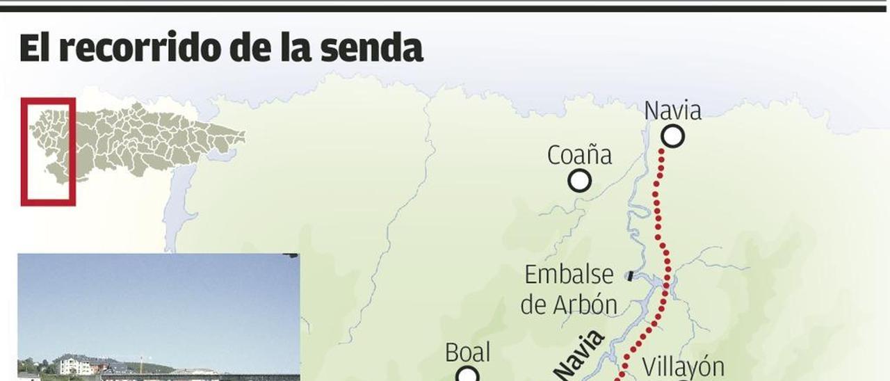 Plantean una senda que una Asturias y Galicia a través del curso del río Navia