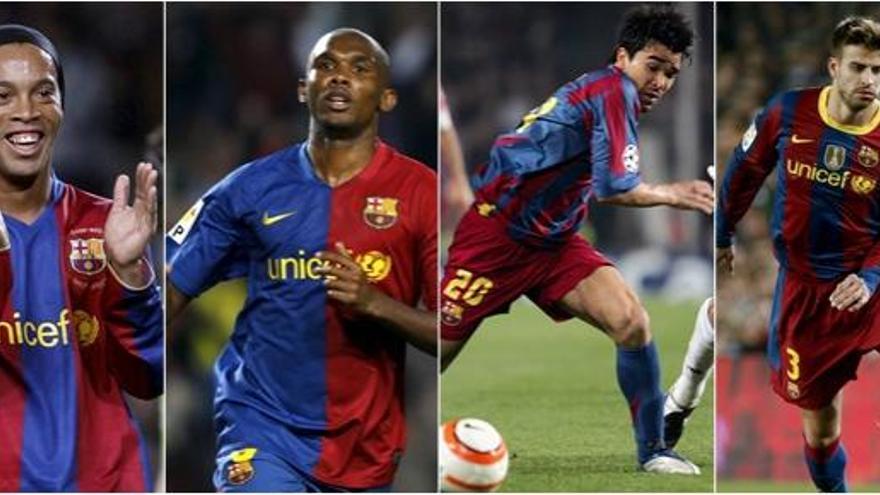 Ronaldinho, Eto&#039;o, Deco y Piqué, espiados por Laporta