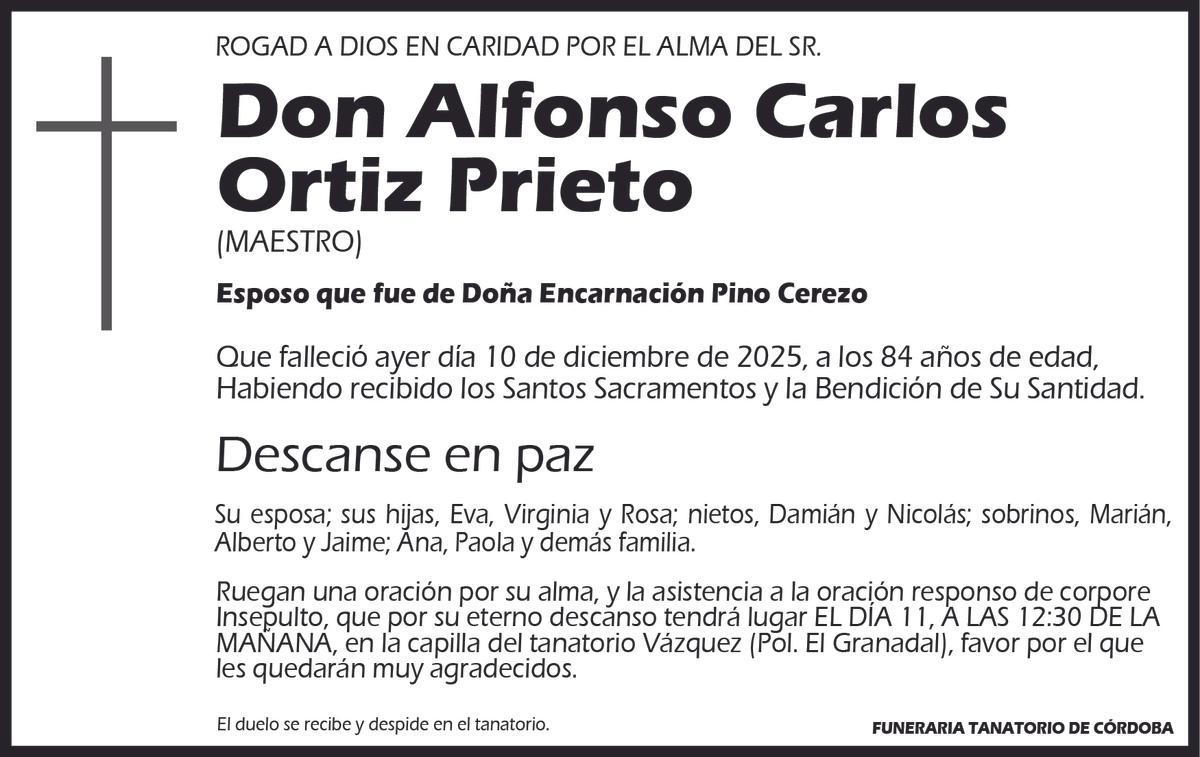 Alfonso Carlos Ortiz Prieto