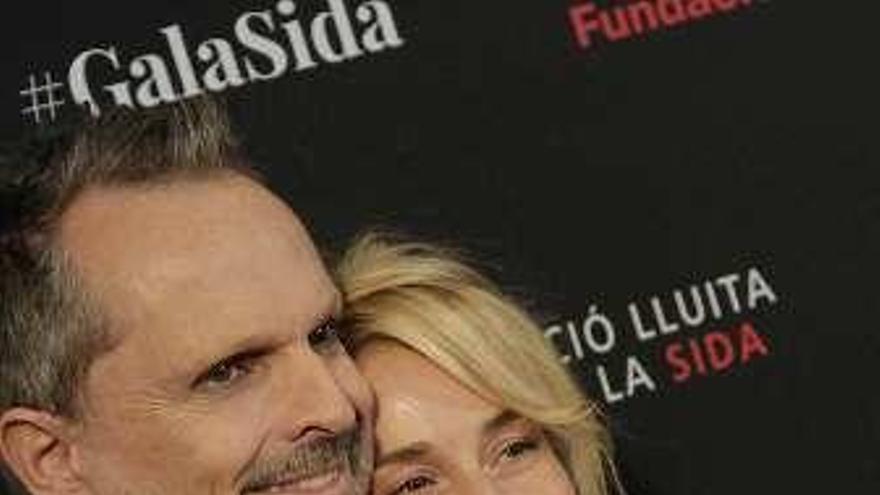 Bosé y Rueda, ayer.