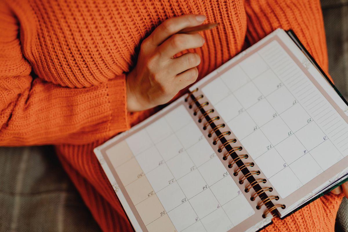 Agenda para planificar y tomar notas