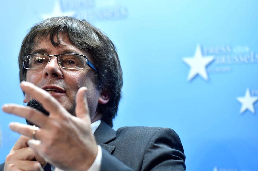 Compareixença de Carles Puigdemont a Brussel·les