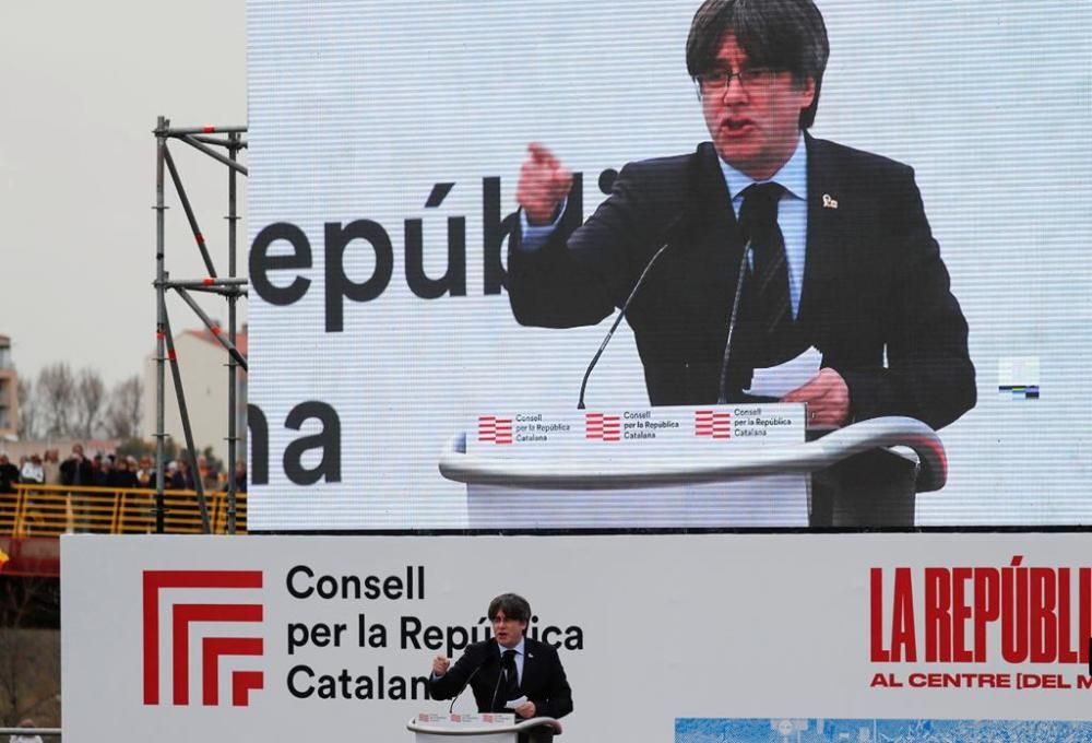 Acte de Carles Puigdemont a Perpinyà