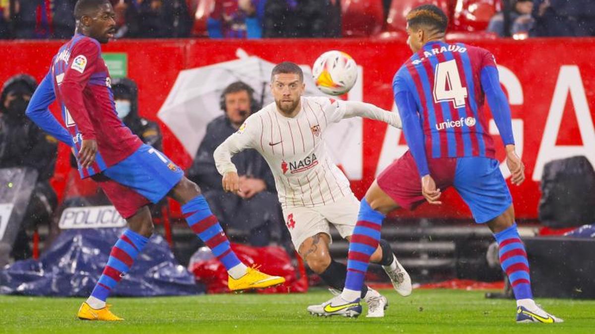 El 1x1 del Barça al descanso contra el Sevilla