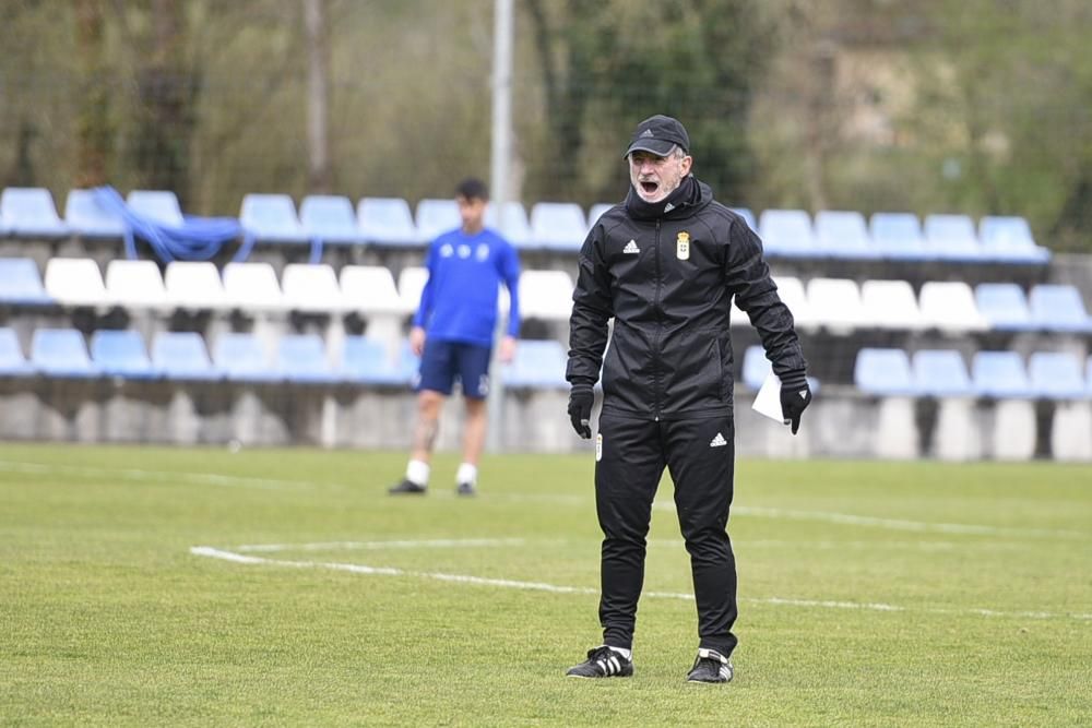 Entrenamiento del Oviedo en El Requexón