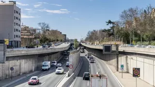 Verano de cortes en la Ronda de Dalt por obras hasta septiembre