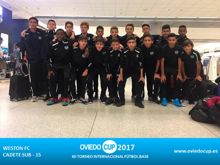 Algunos de los equipos que participan en la Oviedo Cup