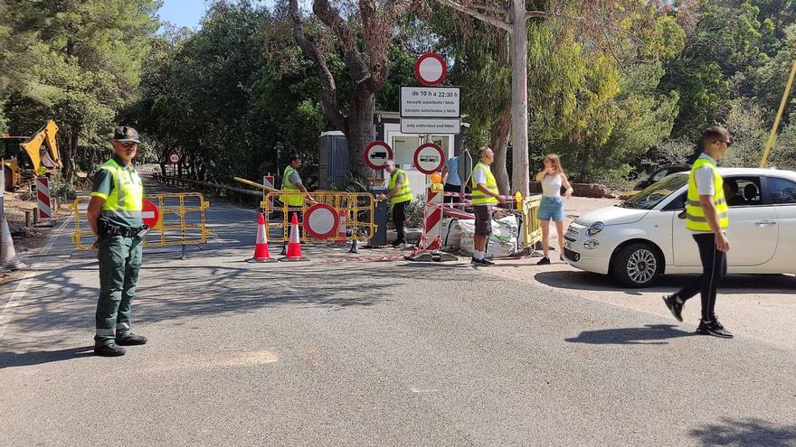 Una imagen del pasado 1 de junio, día de inicio de las restricciones de tráfico en Formentor.