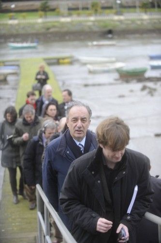 Eurodiputados visitan la Ría do Burgo