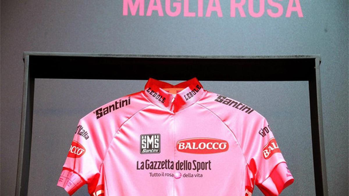 El maillot de líder del Giro de Italia