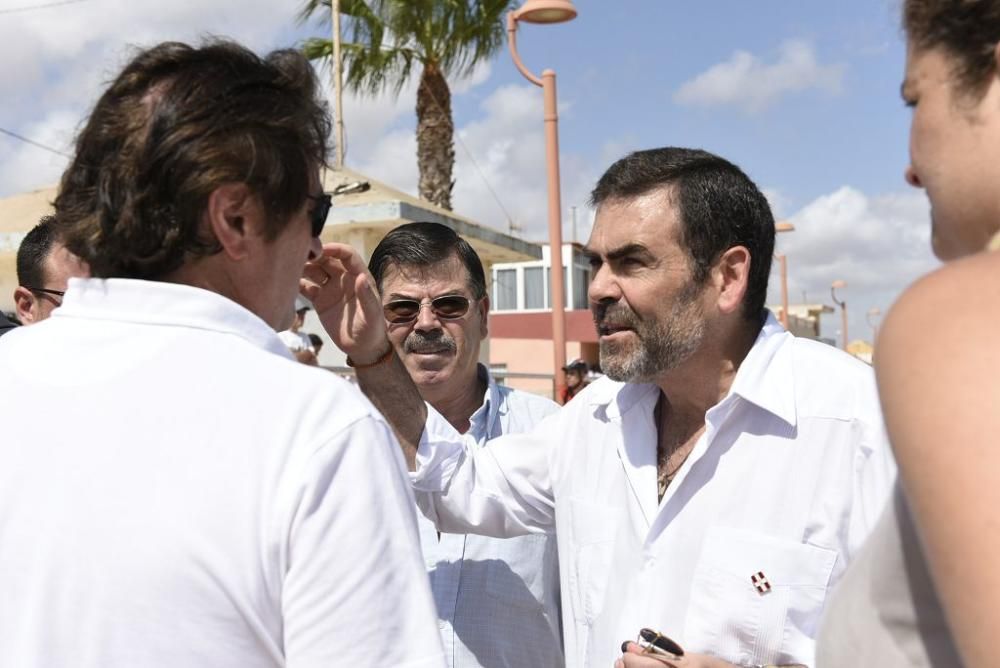 Protestas por el estado del Mar Menor en Los Nieto