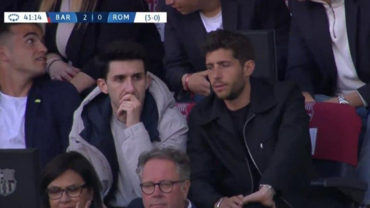 Sergi Roberto, en el Camp Nou