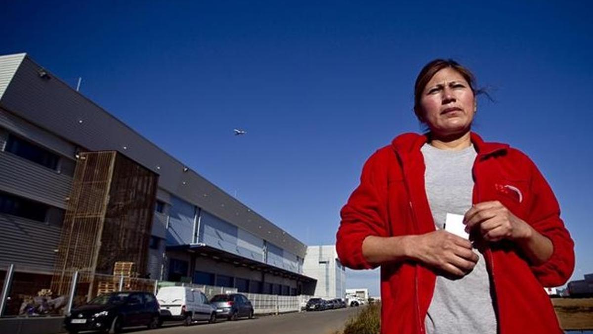 Blanca Piedra, en la Zona Franca de Barcelona.