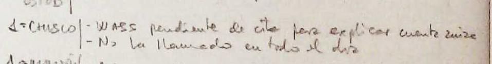 Una de las anotaciones de Villarejo.