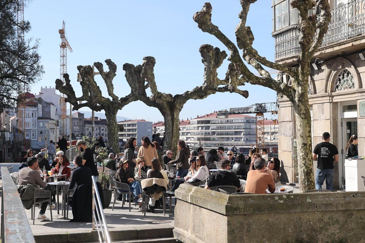 Terrazas del paseo de Alfonso XII aprovechando el buen tiempo del sábado