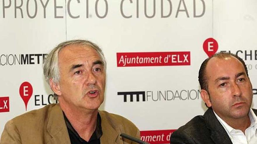 Alfonso Vergara y Alejandro Soler ayer en Elche.