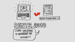 Passos a seguir per confirmar l’esborrany de la declaració de la renda 2010.