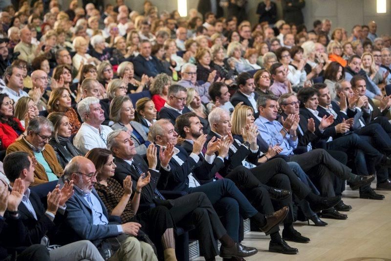 Mitin de Pablo Casado en Zaragoza el 6 de noviembre de 2019