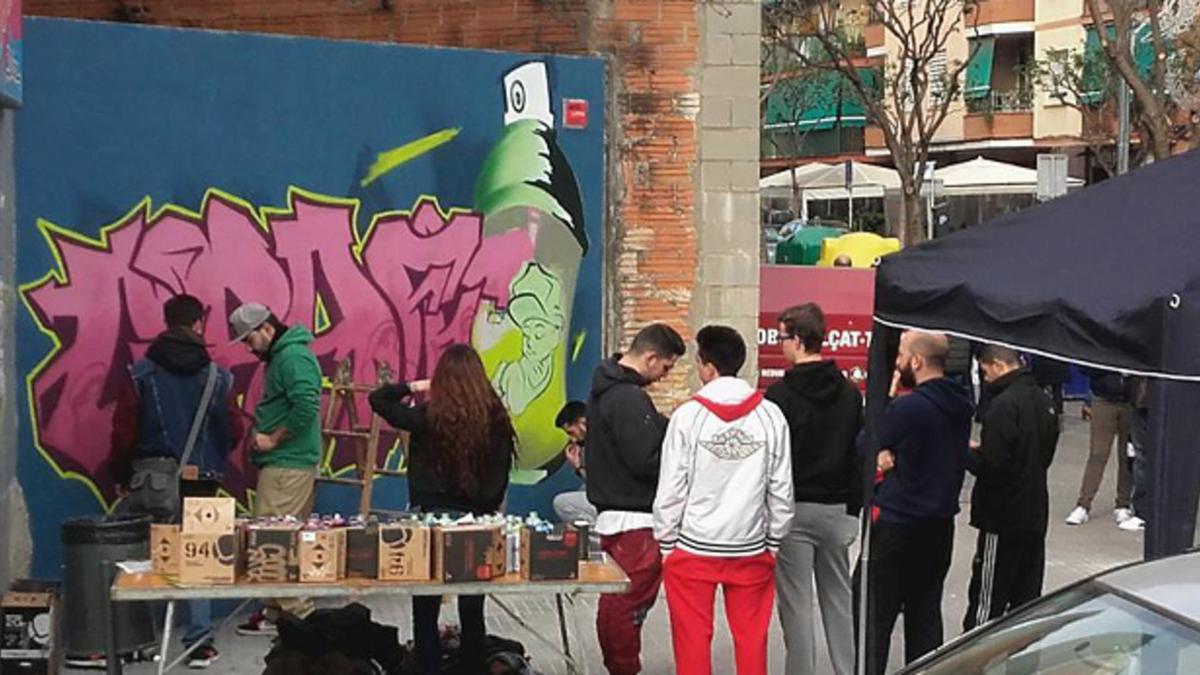 El primer muro para grafitis de Gavà.