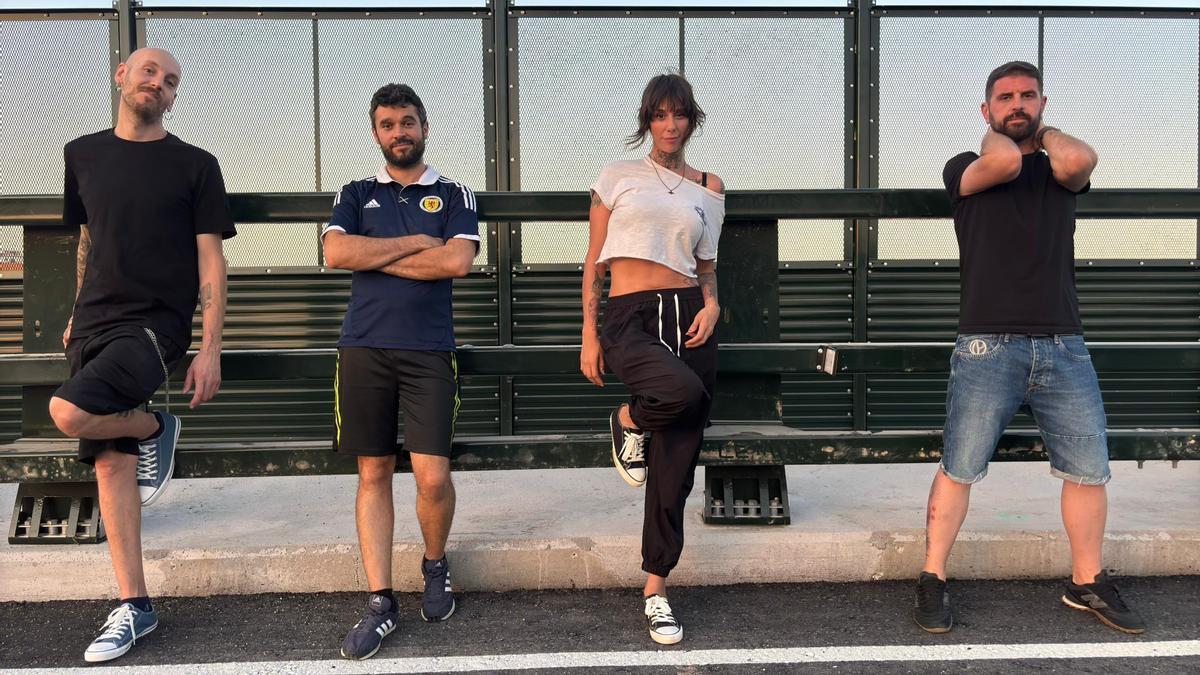 Los integrantes de la banda murciana Le Mur.