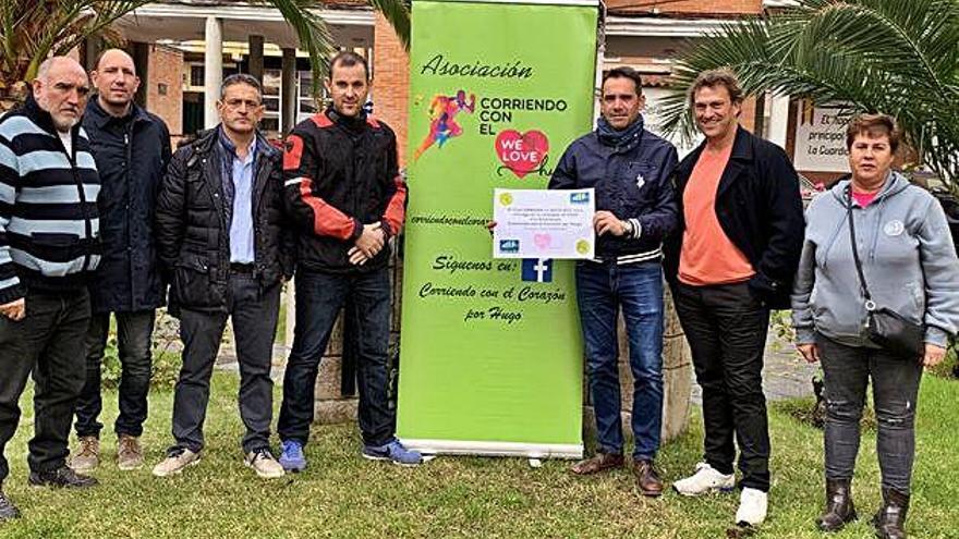 Zamora en Ruta BTT dona 500 euros a Corriendo con el Corazón por Hugo