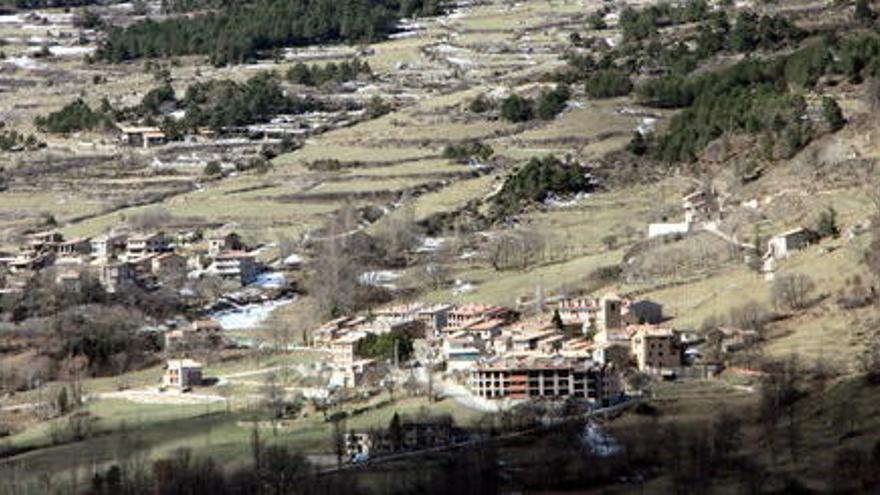 Vista del poble de Saldes.