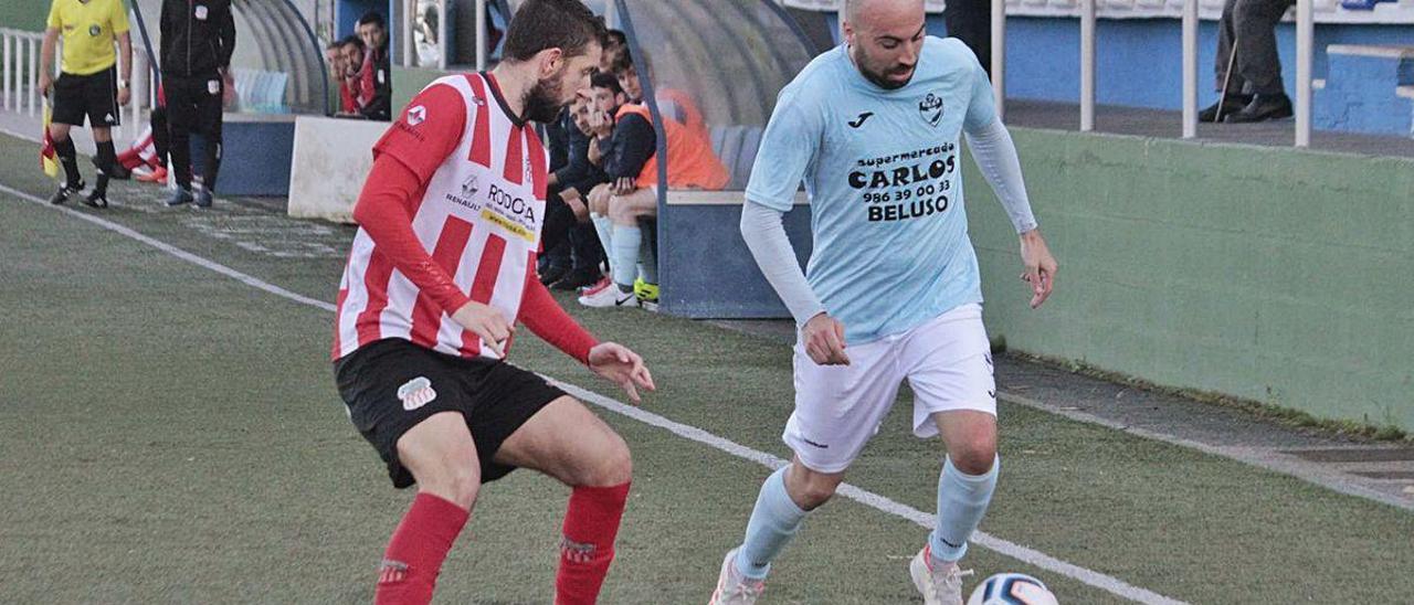 Jacobo Millán en una acción de la pasada temporada con el Beluso.