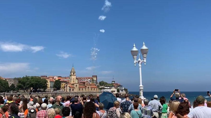 El restallón de las fiestas de Begoña de Gijón