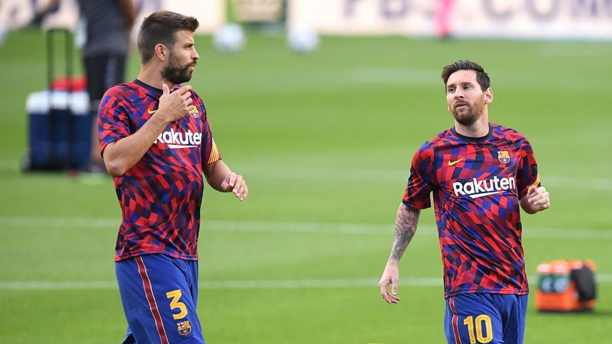Messi y Piqué en el Barça.