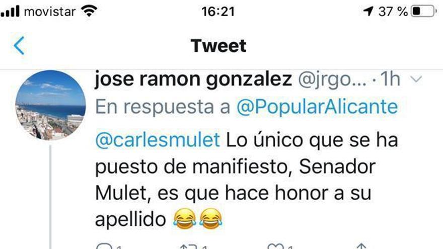 El rifirrafe en redes entre Mulet y José Ramón González