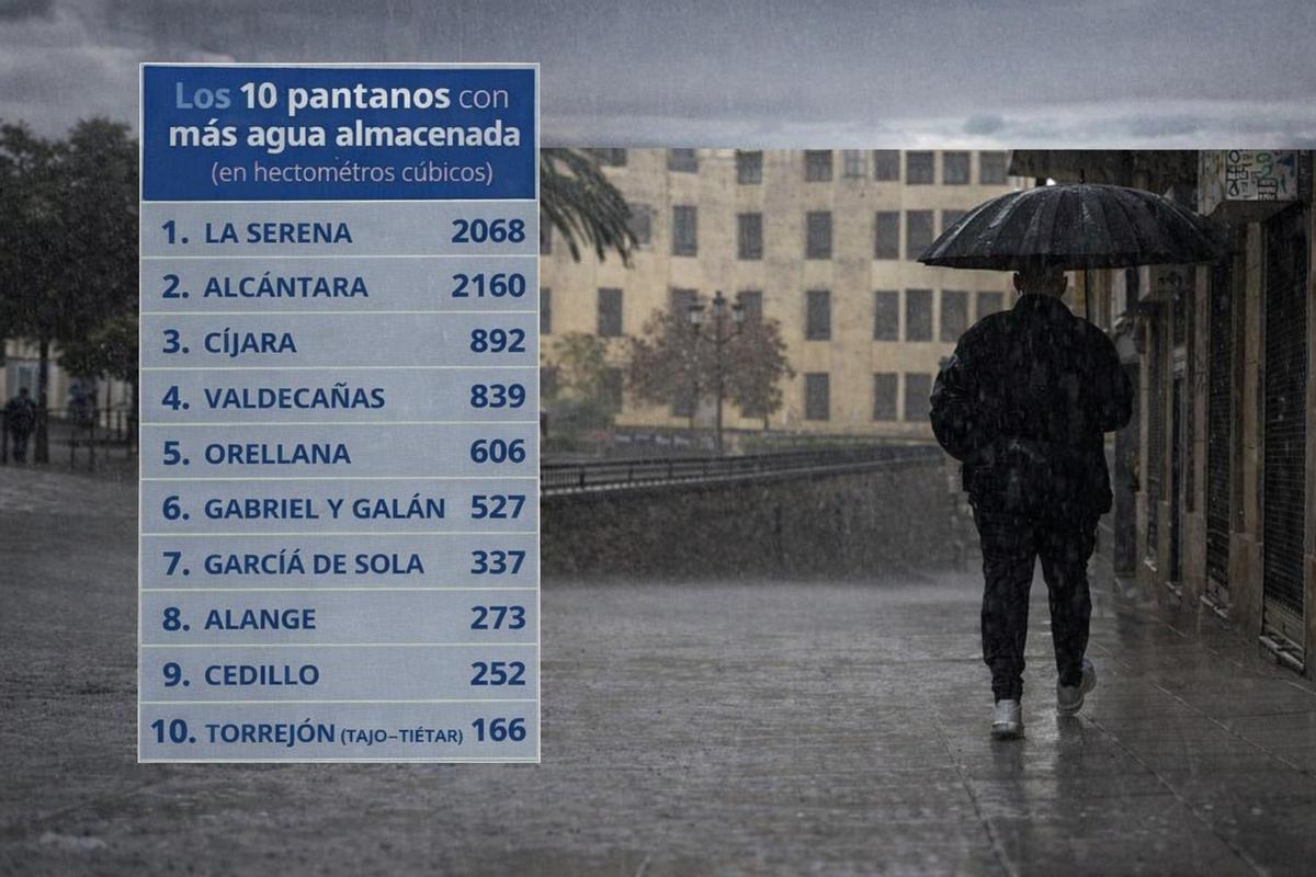 Nivel de los principales embalses de la comunidad.