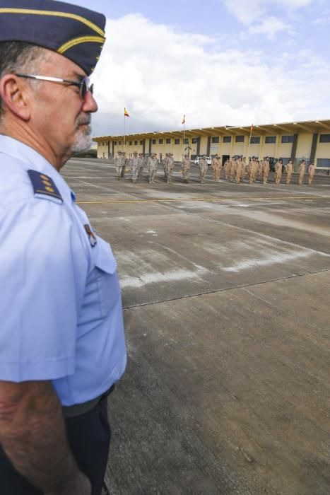 CANARIAS Y ECONOMIA 18-01-2019 BASE AEREA DE GANDO. TELDE-INGENIO. Ejército del Aire. Bienvenida del escuadrón del 10ª contingente del destacamento rappa en Sigonella.  FOTOS: JUAN CASTRO