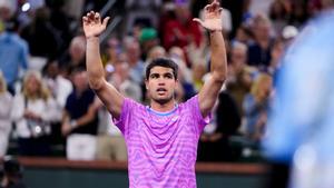 Carlos Alcaraz, después de vencer a Matteo Arnaldi en segunda ronda de Indian Wells