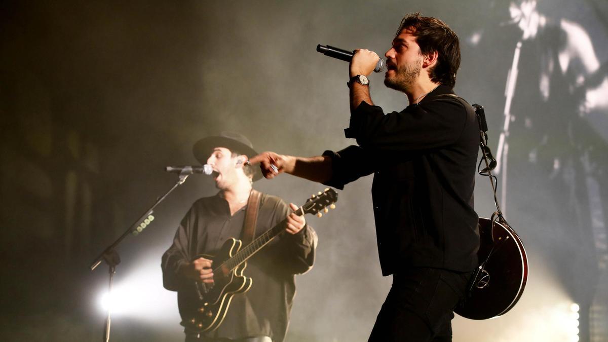 El grupo colombiano Morat en su concierto del Príncipe Felipe.