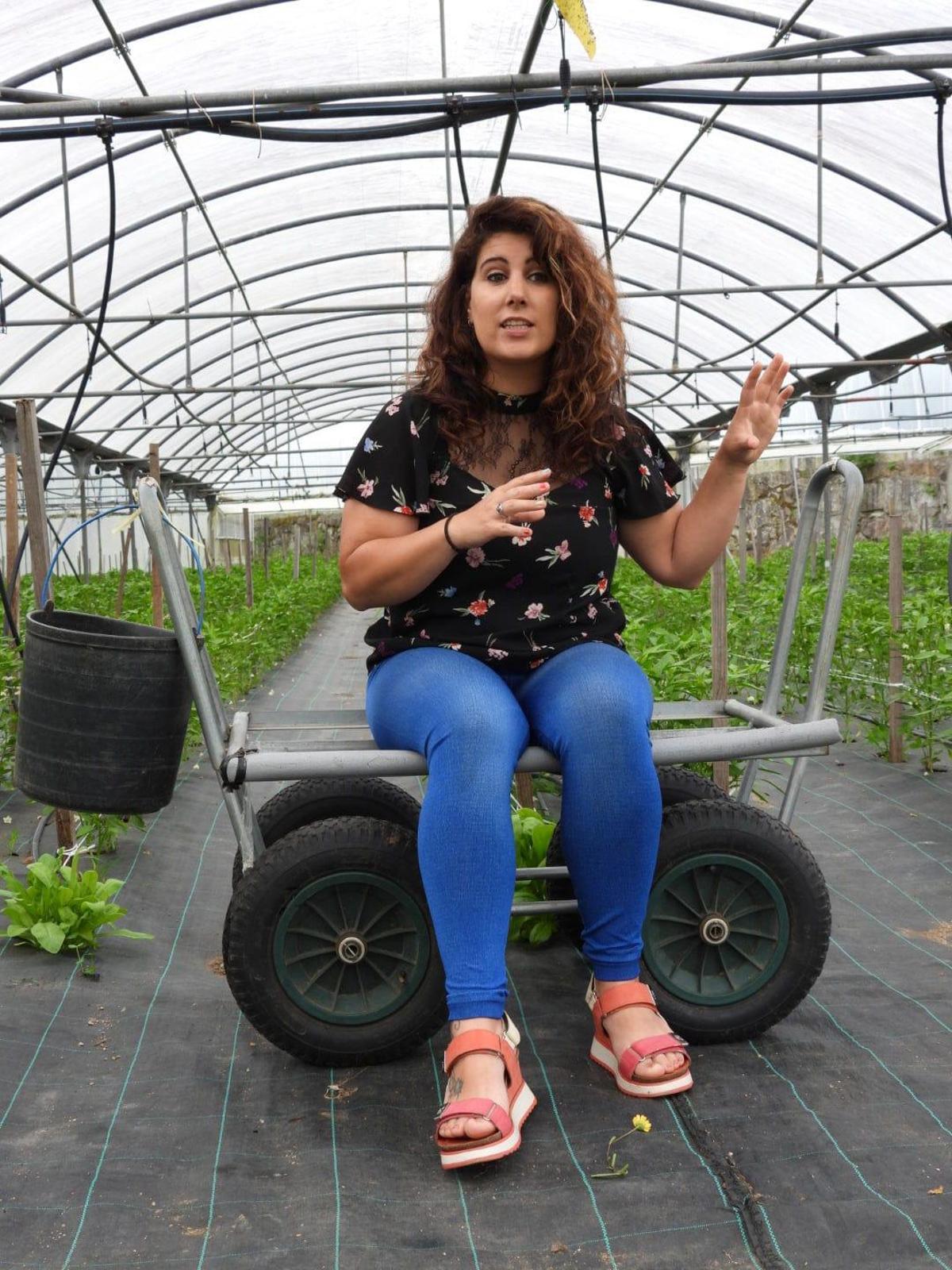 La joven agricultora caldense.