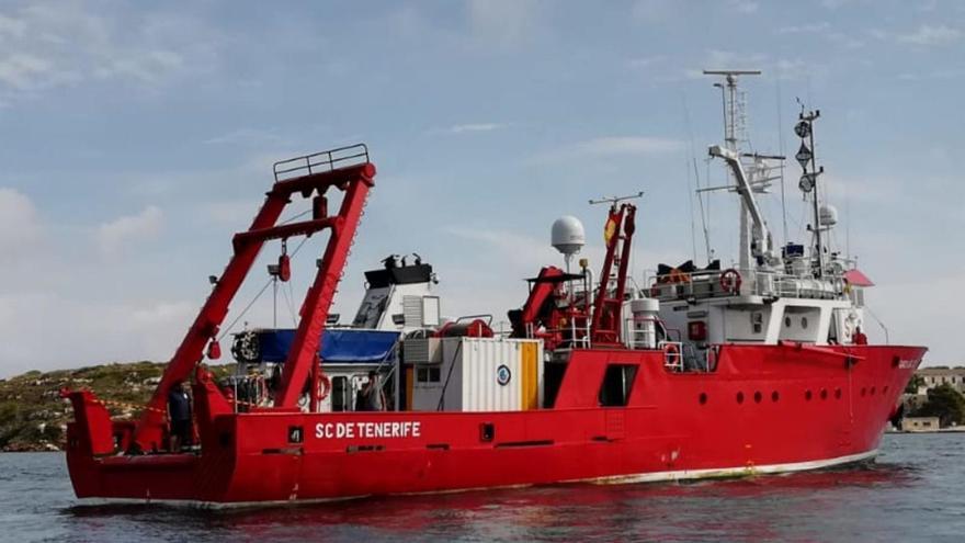 El oceanográfico en el que desapareció la mujer de Cangas, durante una campaña en 2019.