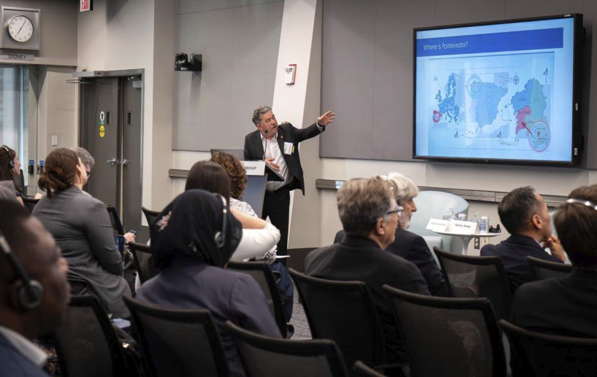 Lores, en su intervención ante el Banco Mundial. | FDV