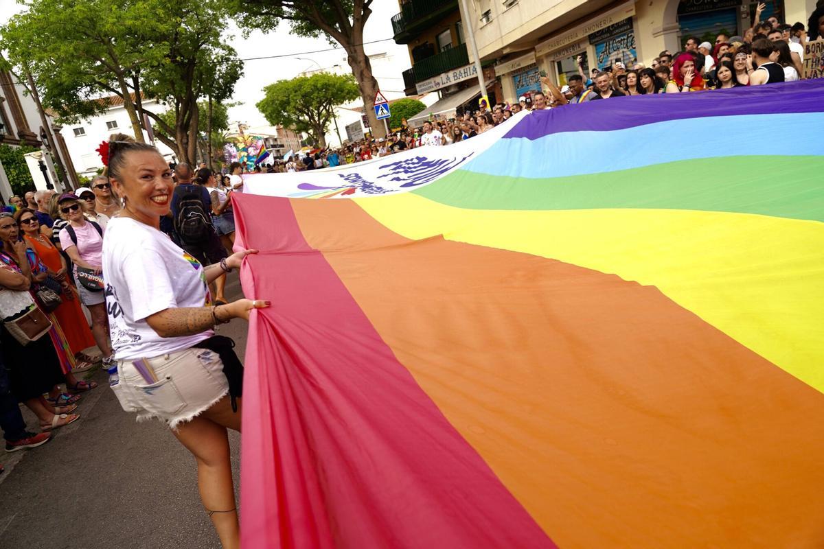 Celebración de la Pride, marcha del Orgullo en Torremolinos