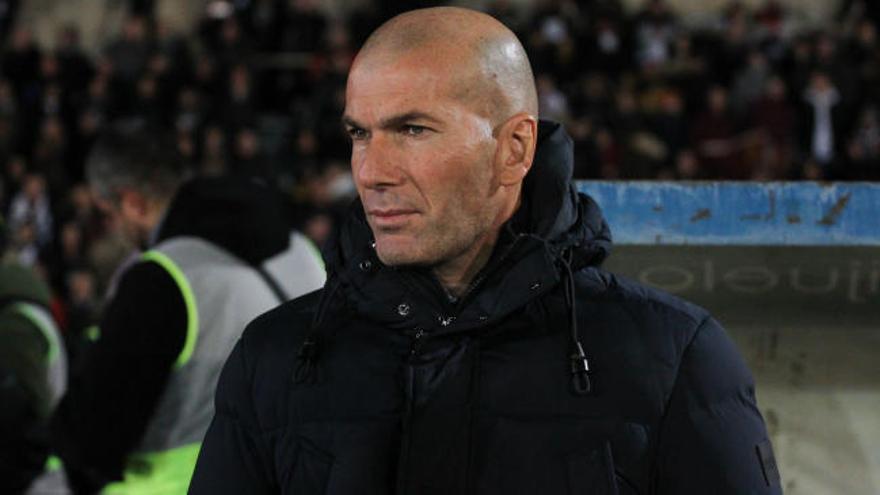 Zidane, satisfecho por la clasificación del Real Madrid en Salamanca