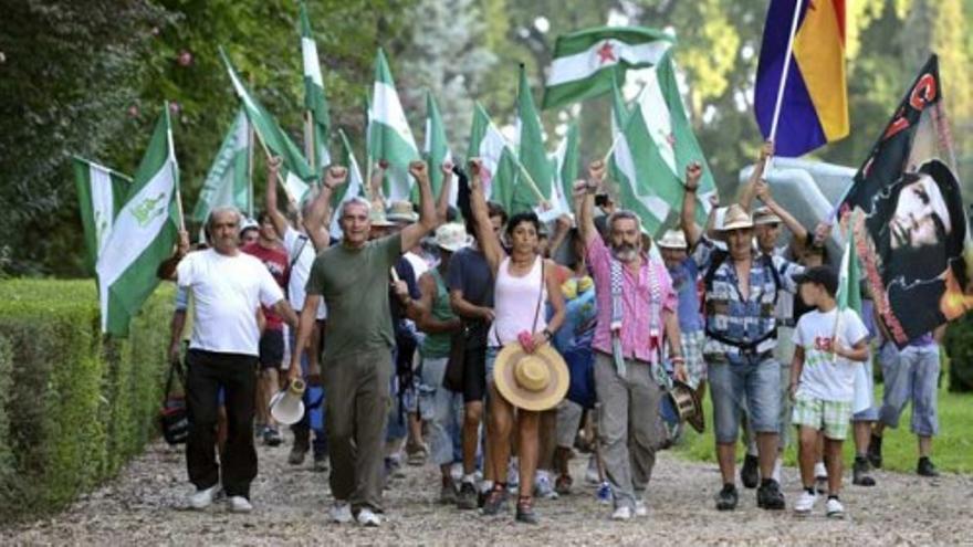 La marcha de los jornaleros del Sat llega a Posadas