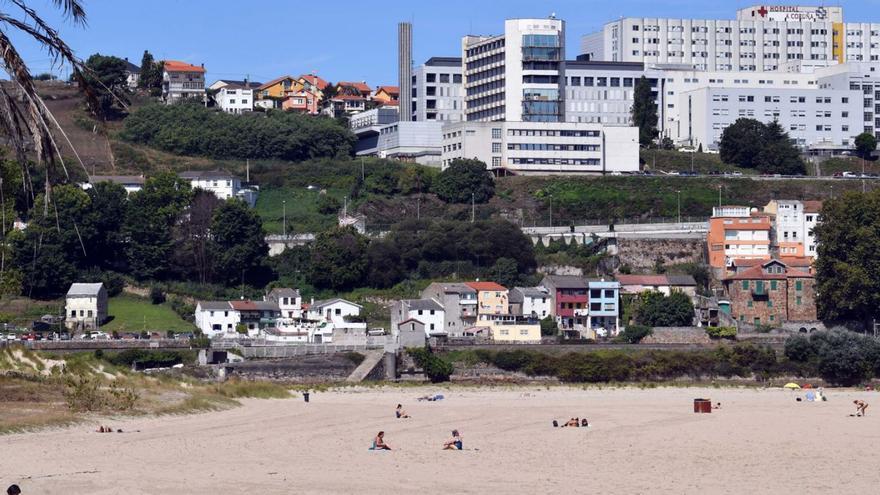 Vista de la zona en la que se proyecta la pasarela entre Santa Cristina y A Coruña. |   // VÍCTOR ECHAVE