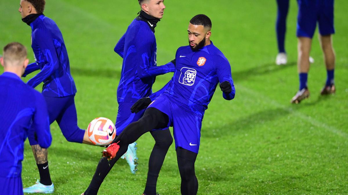 Memphis Depay 100% recuperado: así ha sido parte de su entrenamiento con la selección holandesa