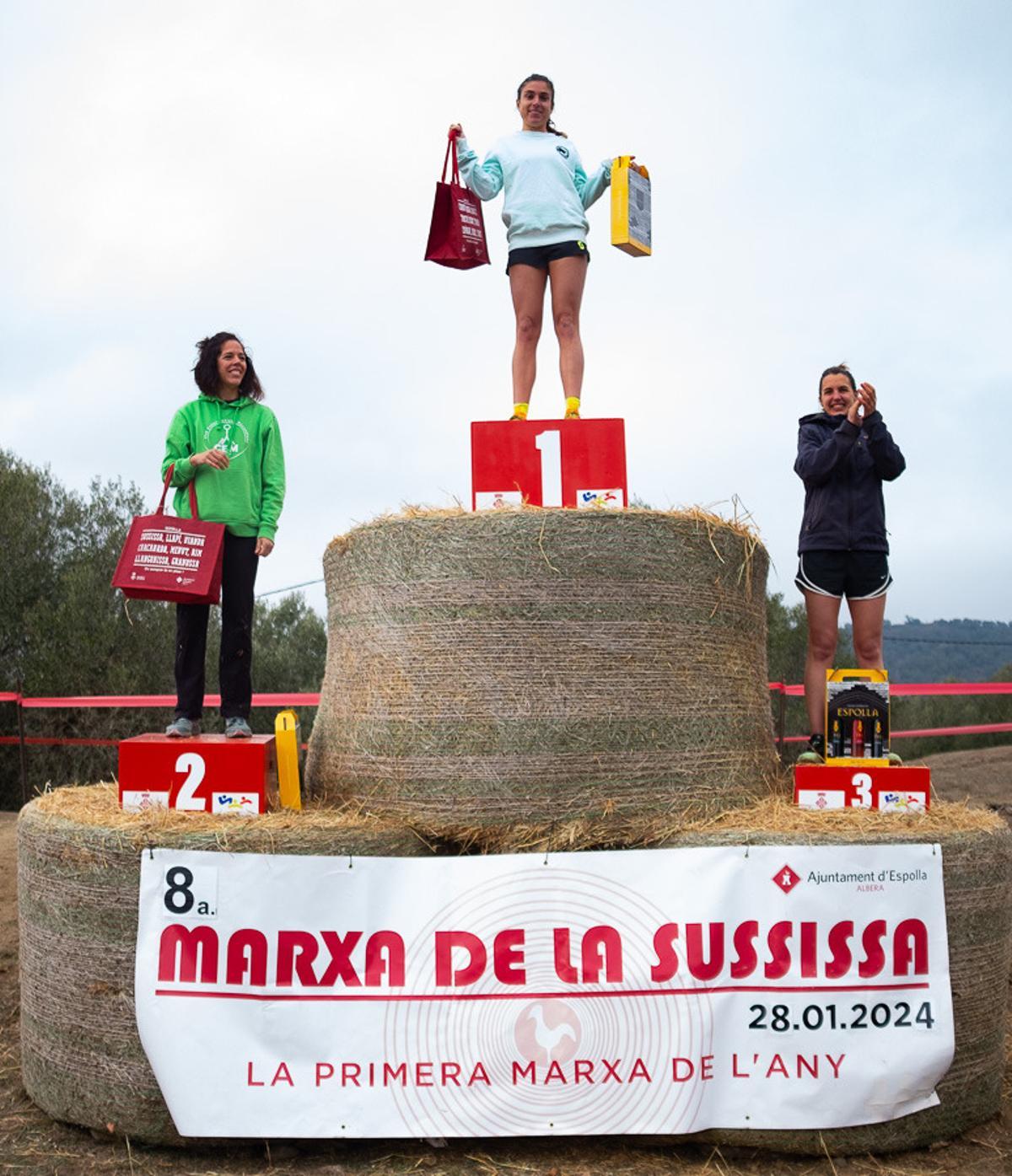 El podi femení de la 8a Sussissa