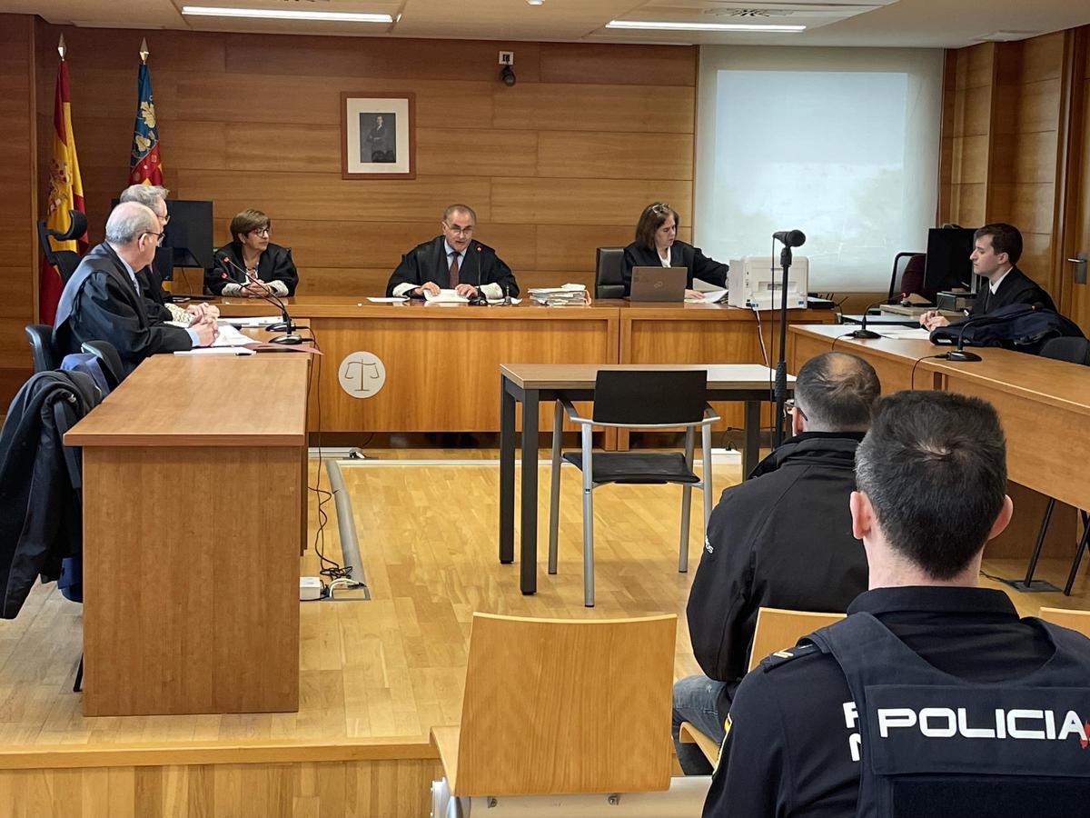 Imagen del condenado, durante la vista celebrada este martes para ratificar al acuerdo alcanzado.