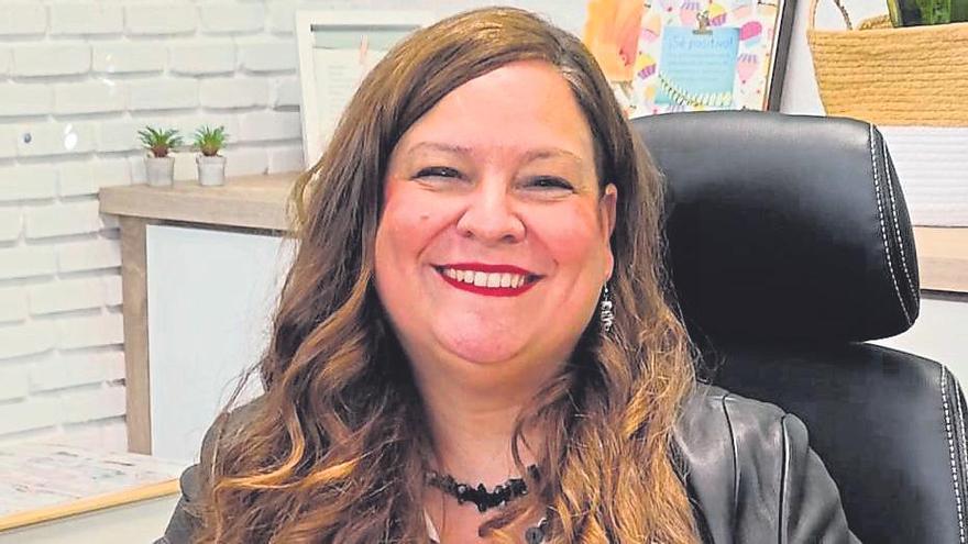 María Mercedes González, durante la entrevista.