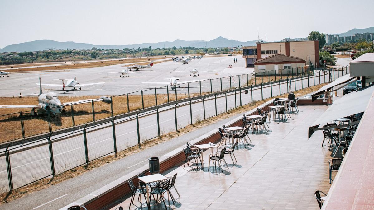 Vistas de la terraza de  L’Aeroclub.