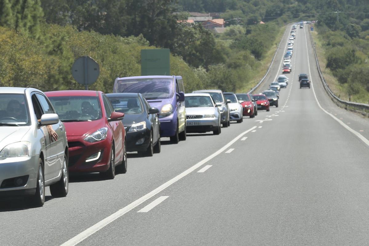 Los atascos habituales de A Lanzada.